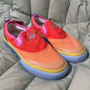 Adidas PRIDE Slip ons size 8.5